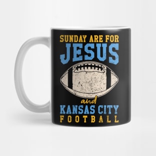 Sunday Are For Jesus And Kansas City Football KC Chiefs Football Mug